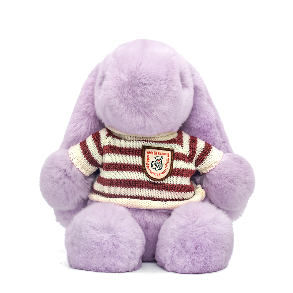 BunnyLulu⢠XL Bunny Plush Toy Gift with Designed Makeup box, 13 inches - BunnyLulu