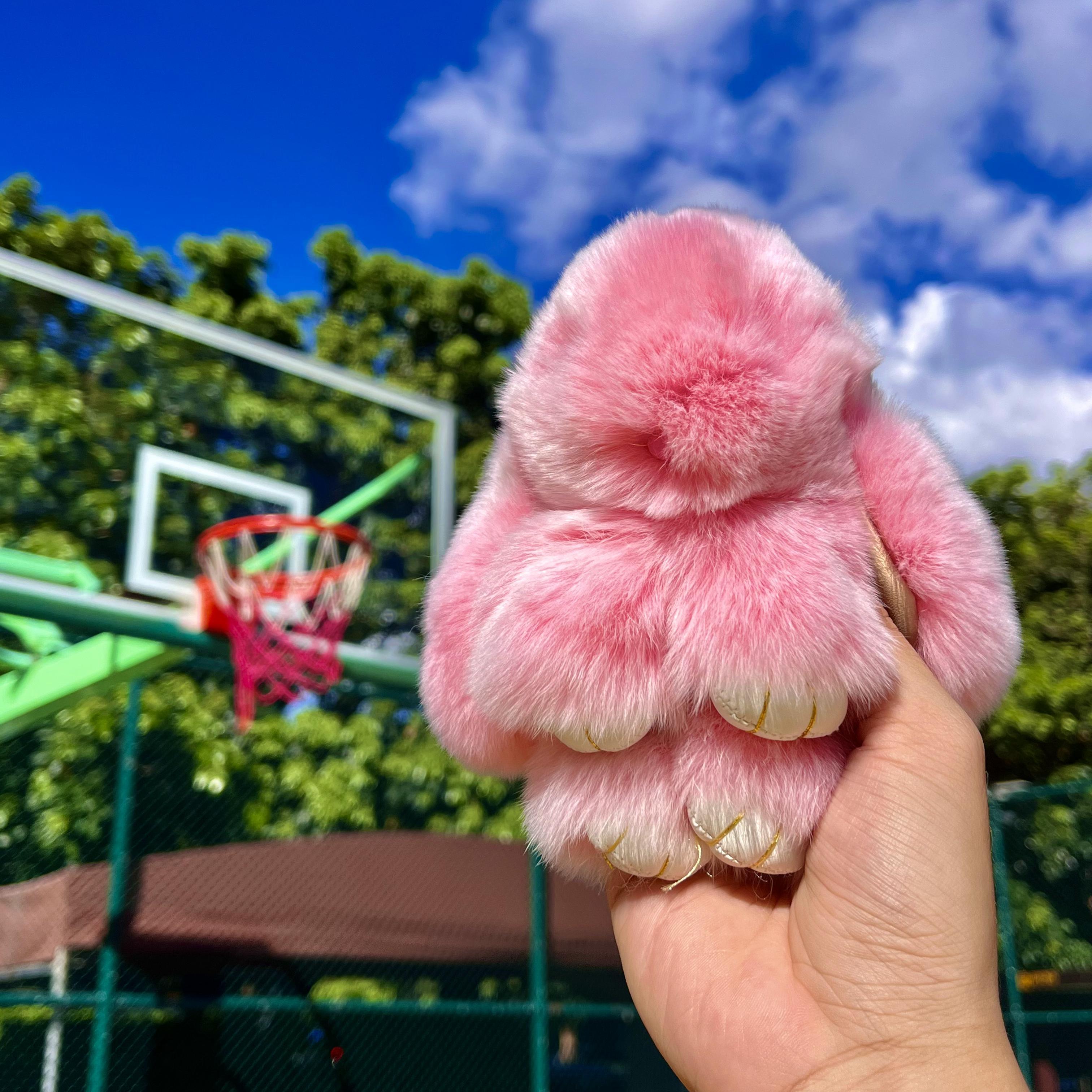 DaddyLulu × Handmade Bunny Pompom Keychain with Designed Tin - BunnyLulu