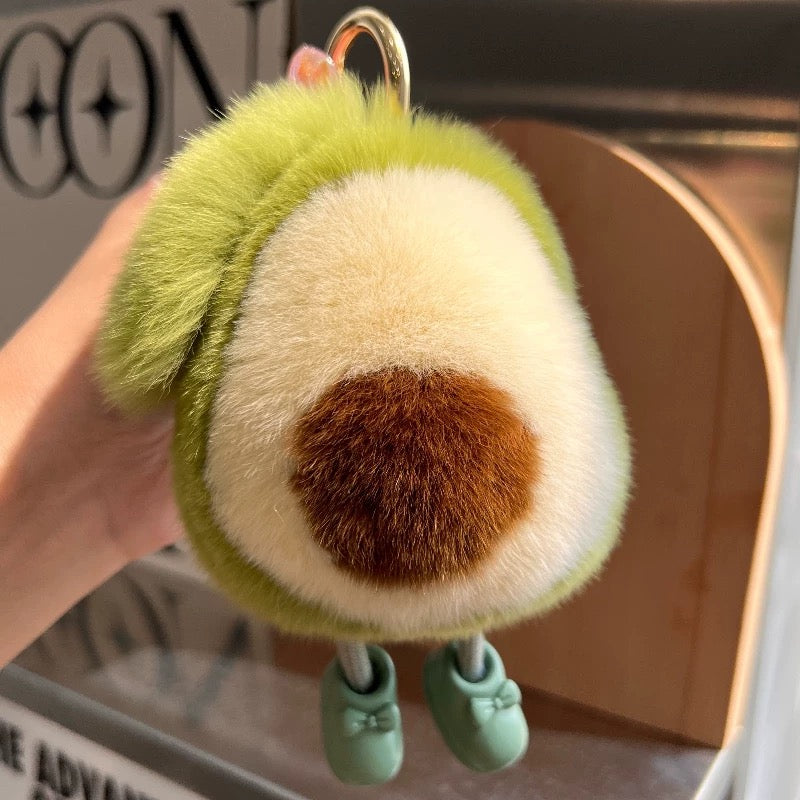 Avocado Plush Keychain with Designed Tin