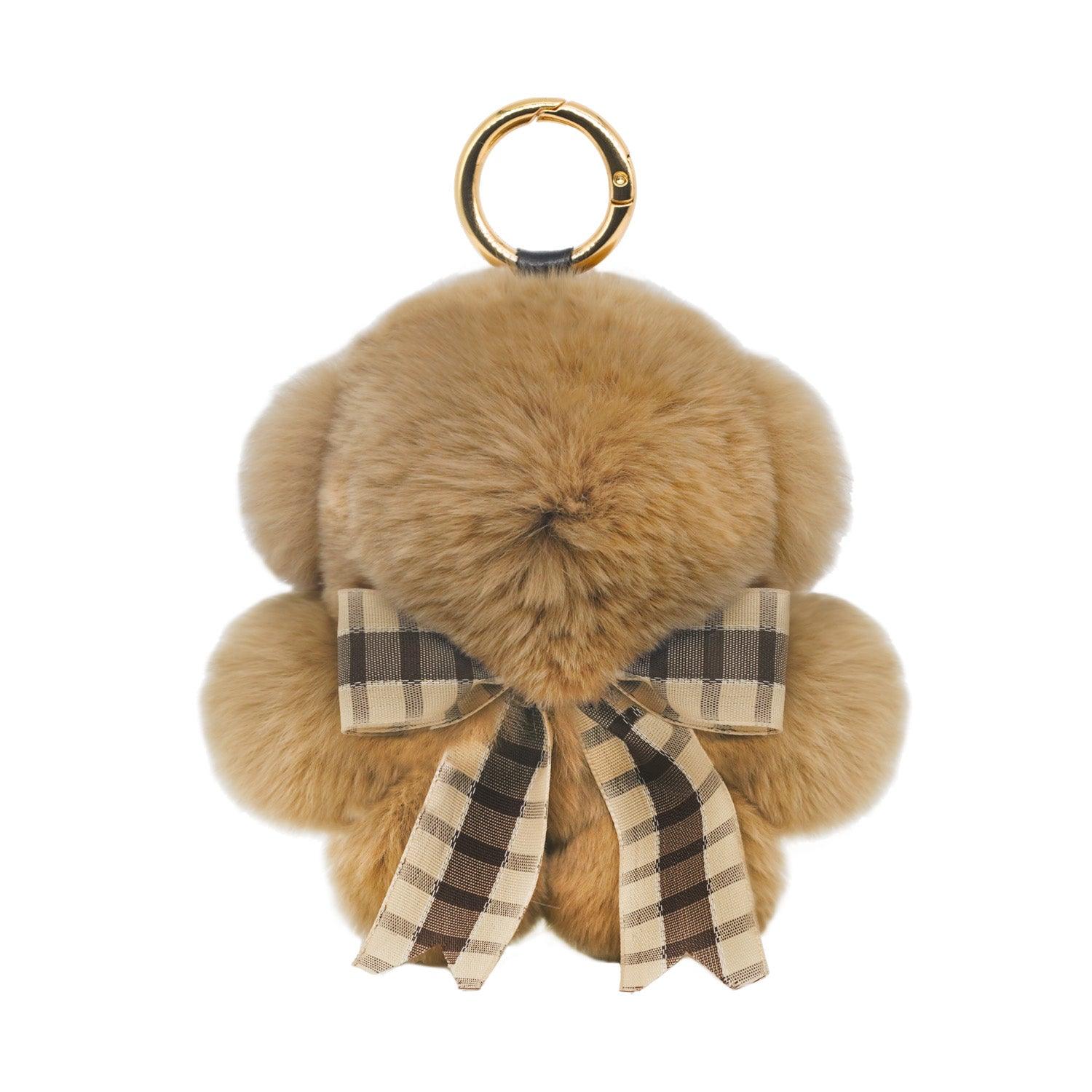 TeddyLulu Handmade Bear Pompom Keychain with Designed Tin - BunnyLulu