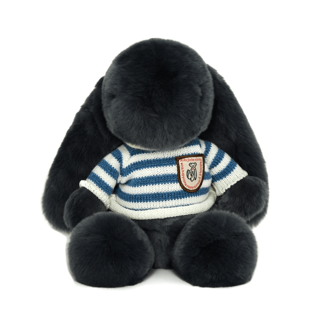 BunnyLulu⢠XL Bunny Plush Toy Gift with Designed Makeup box, 13 inches - BunnyLulu