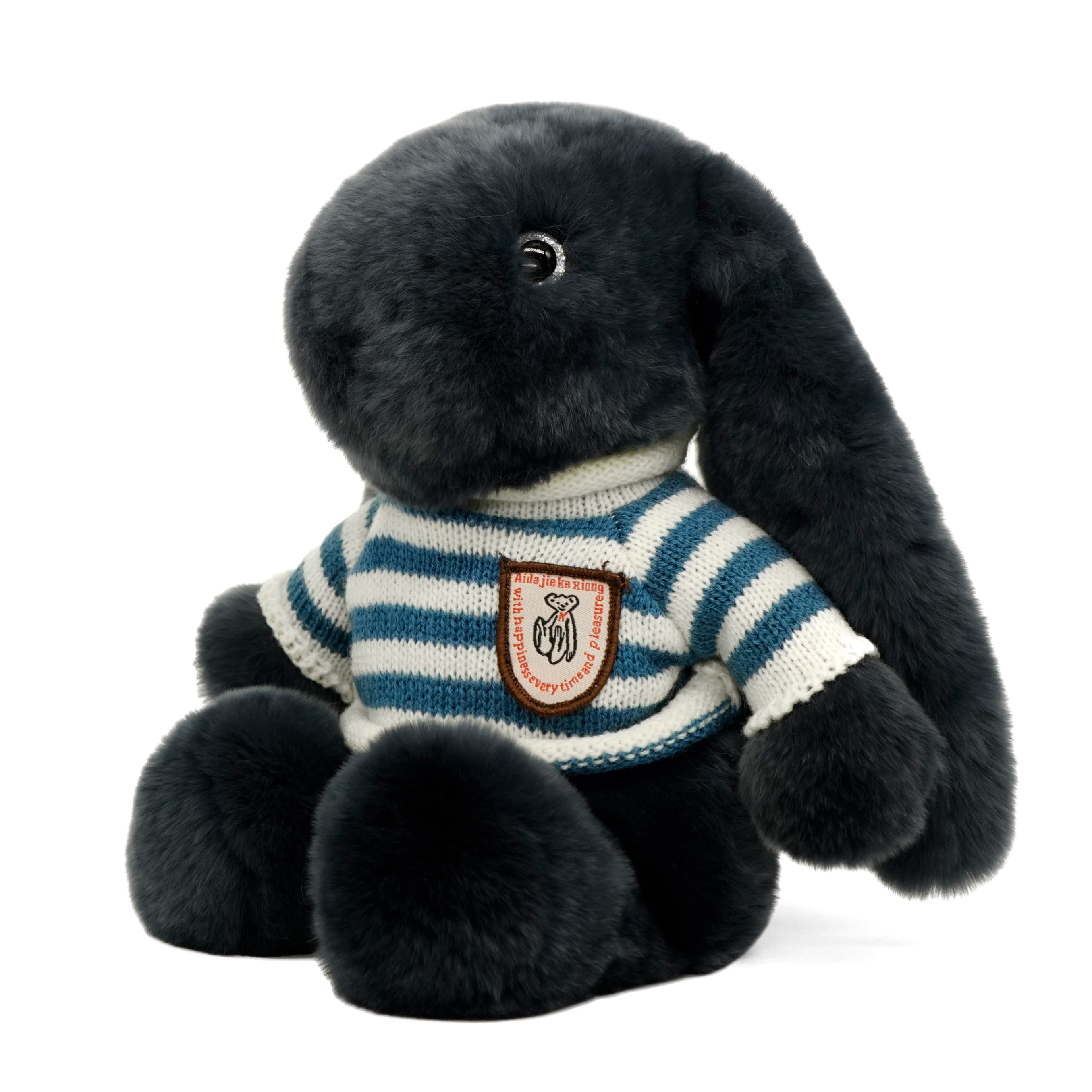 BunnyLulu⢠XL Bunny Plush Toy Gift with Designed Makeup box, 13 inches