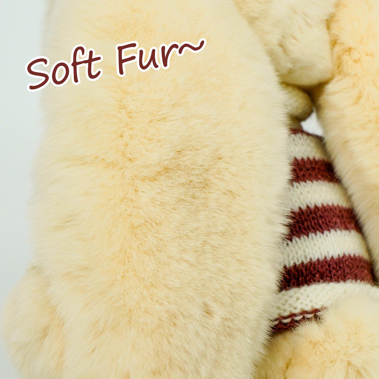 BunnyLulu XL Bunny Plush Toy Gift with Designed Makeup box, 13 inches - BunnyLulu