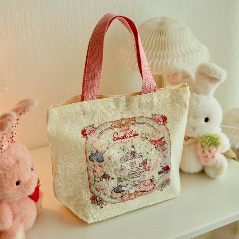 BunnyLulu Mini Canvas Tote Bag