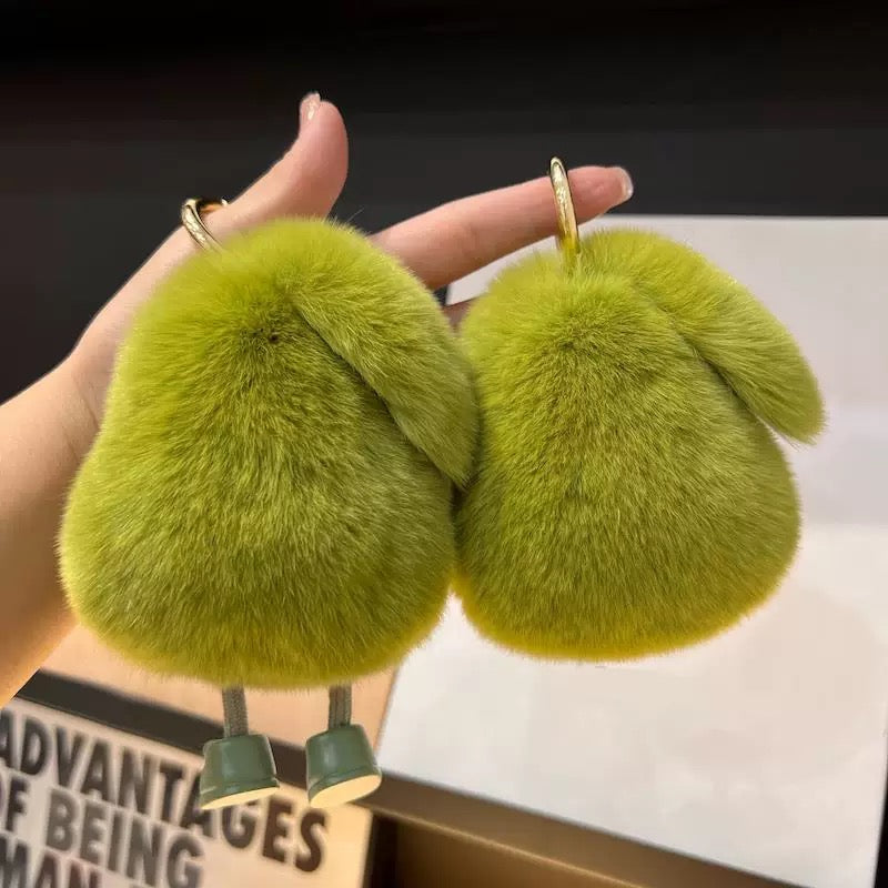 Avocado Plush Keychain with Designed Tin