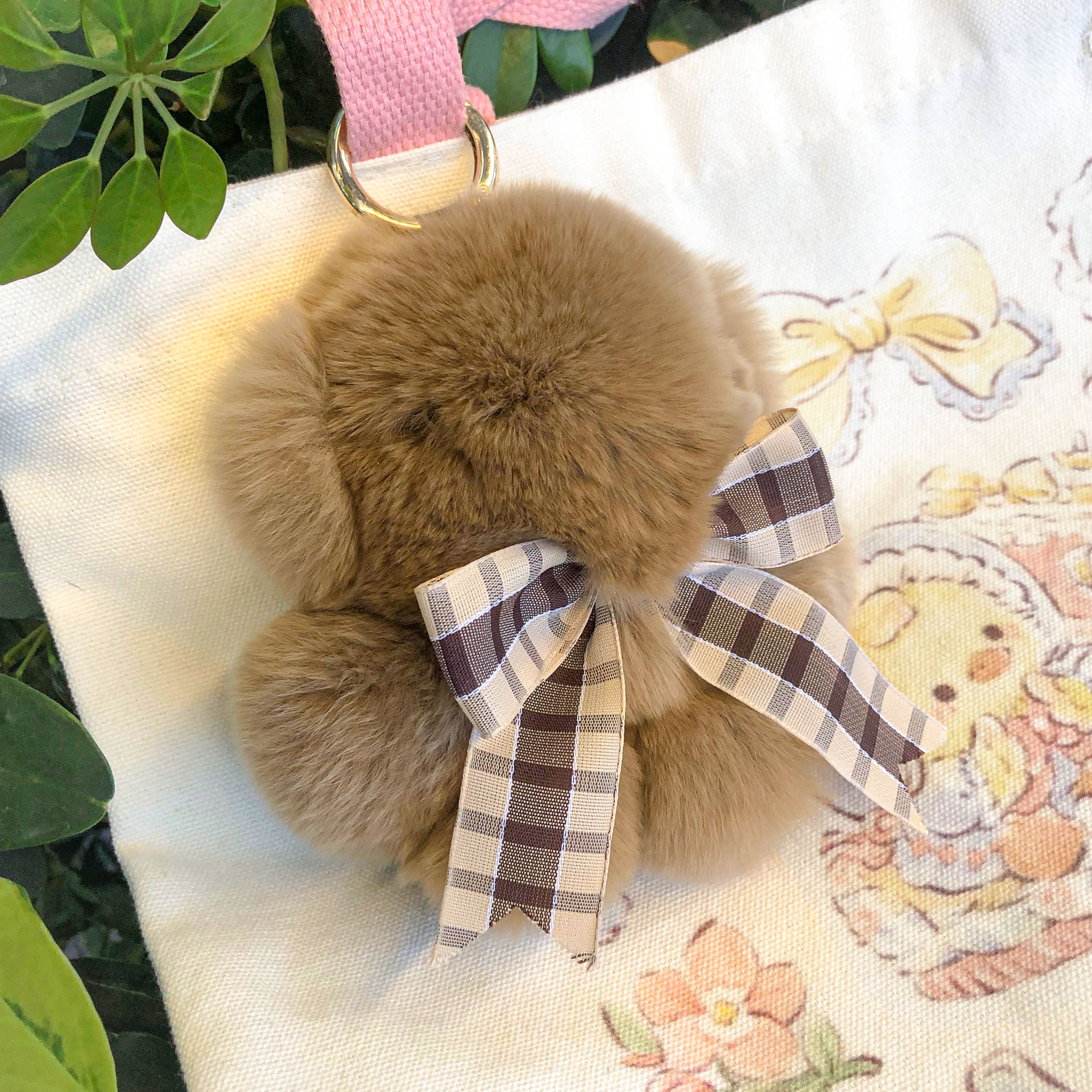 BunnyLulu™ Teddy Bear Plush Keychain with Tin