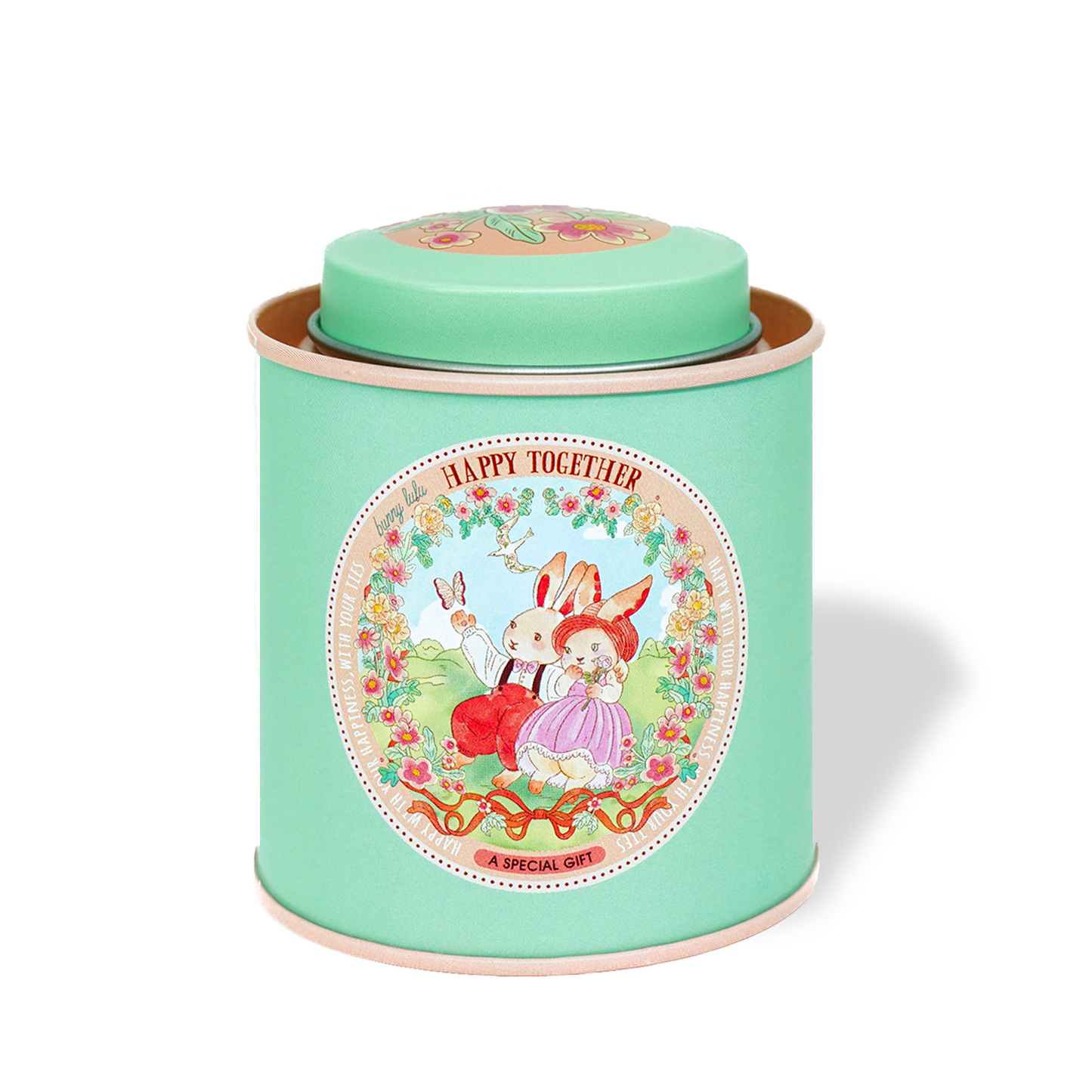 BunnyLulu × Sweet Scented Candle with Designed Tin, 2 Scent Options