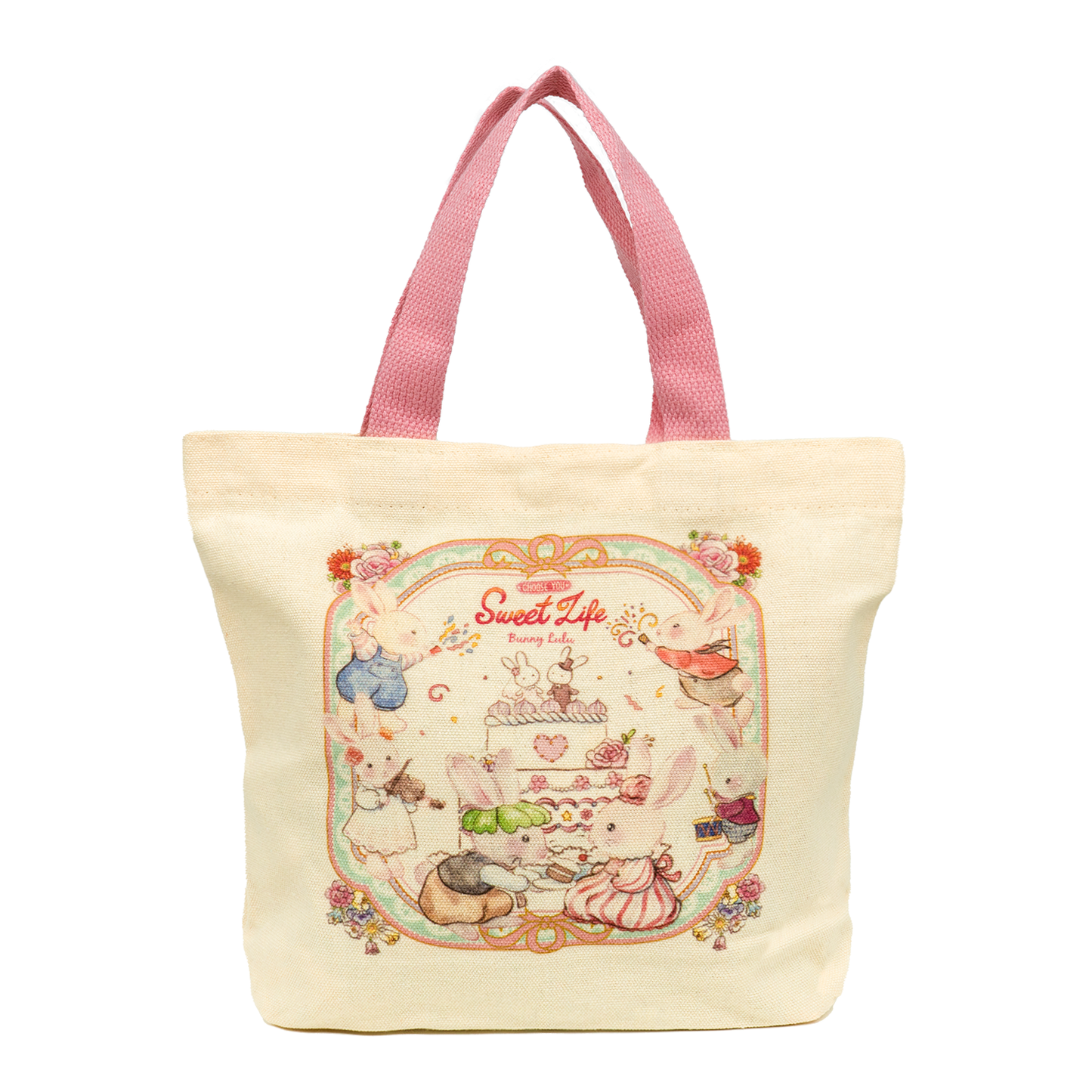 BunnyLulu Mini Canvas Tote Bag