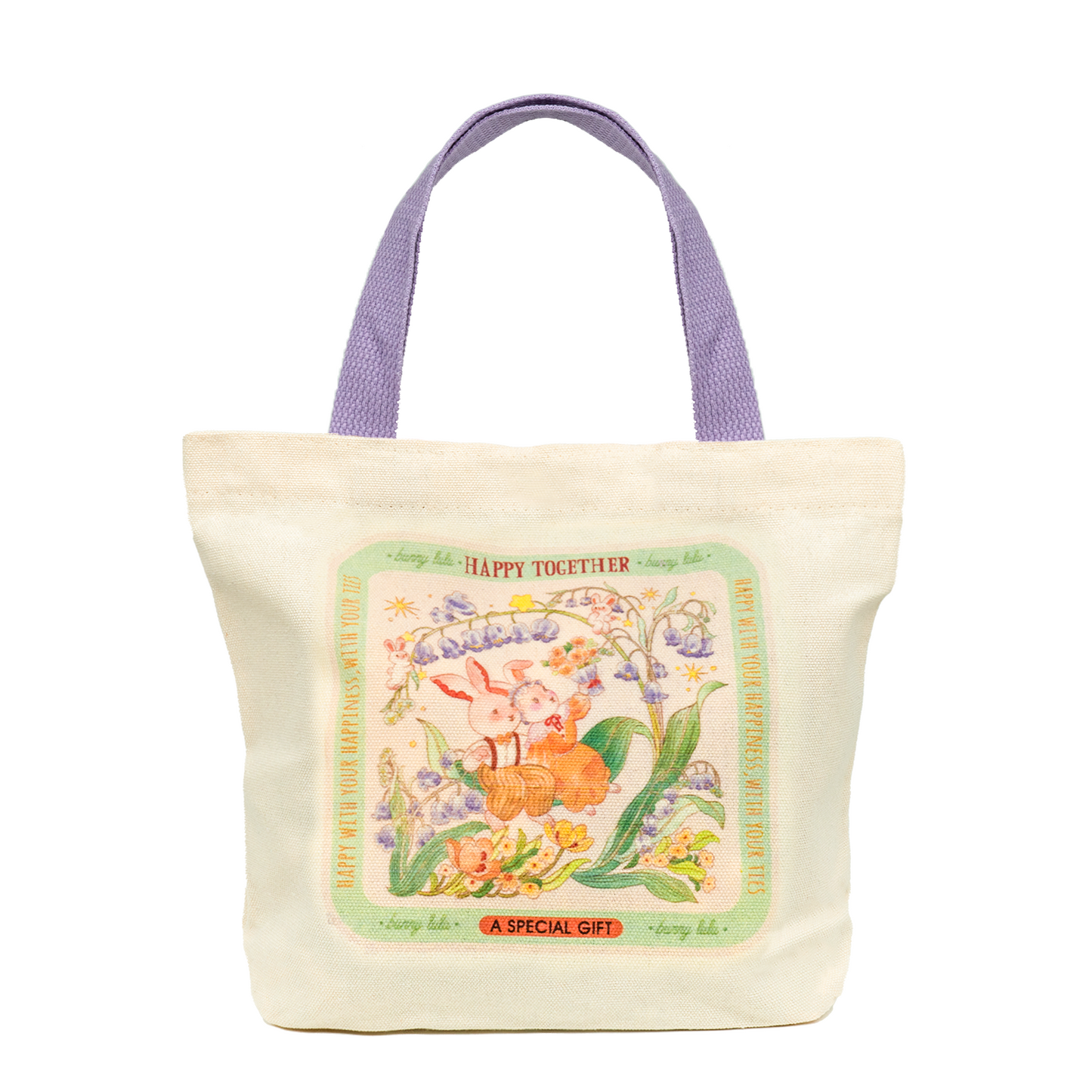 BunnyLulu Mini Canvas Tote Bag